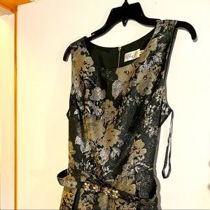 Eliza J metallic brocade cocktail dress. Size 14